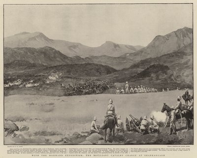 Met de Mohmand-expeditie, de briljante cavalerieaanval bij Shankargarh door Henry Marriott Paget